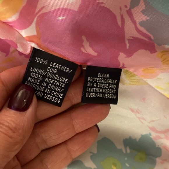 Dana Buchman 100% leather jacket, size 12 - Picture 10 of 10